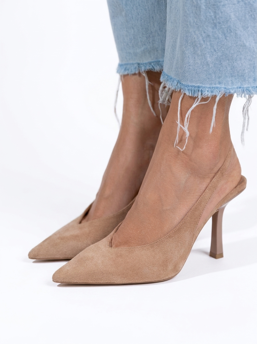 Salón slingback de ante | Marlena