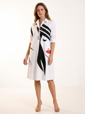 Vestido camisero midi con estampado pop art | Yvette