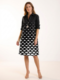 Vestido camisero midi de lunares | Perle