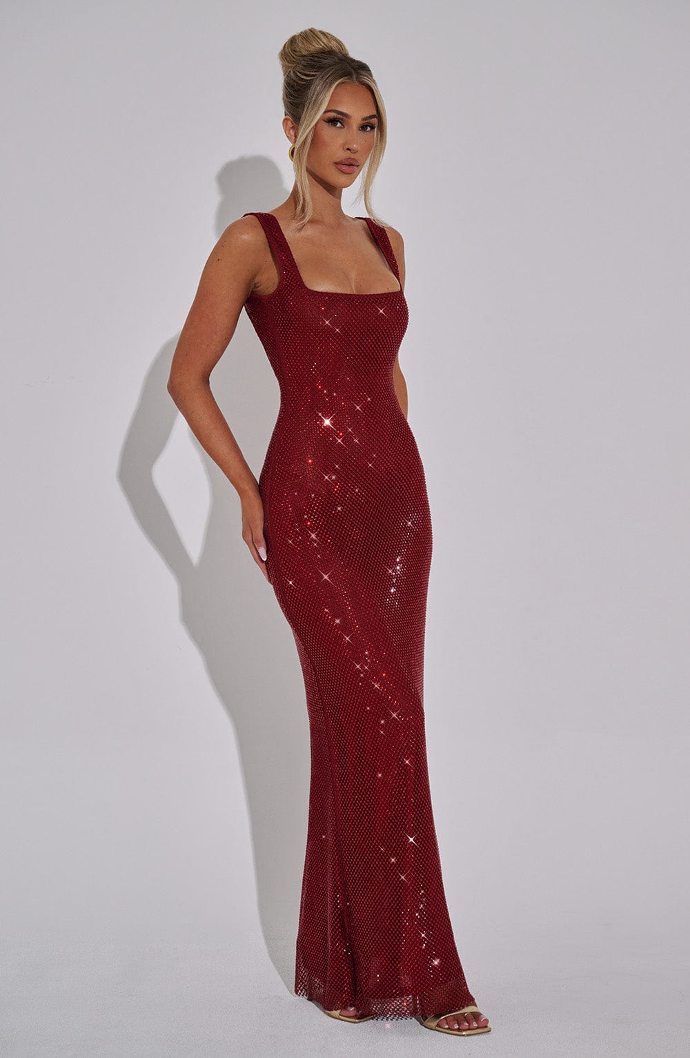 Vestido maxi brillante | Sariel