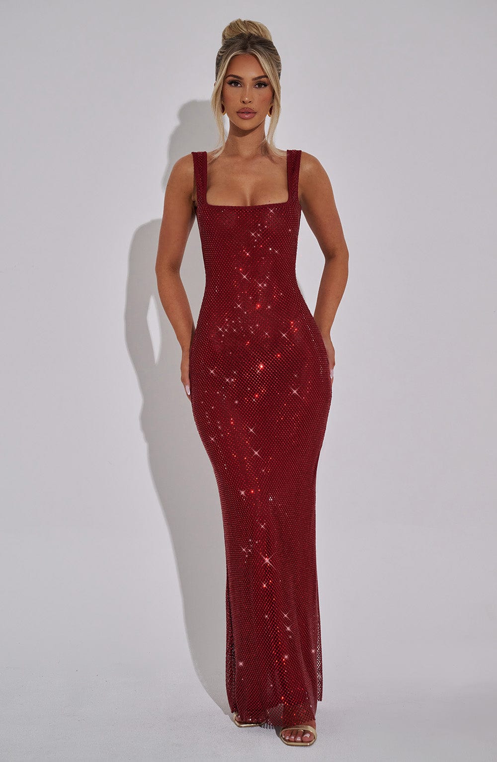 Vestido maxi brillante | Sariel