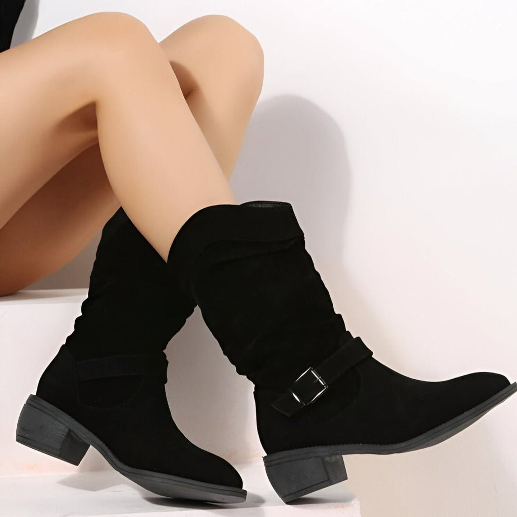 Botas de ante con tacón | Mila