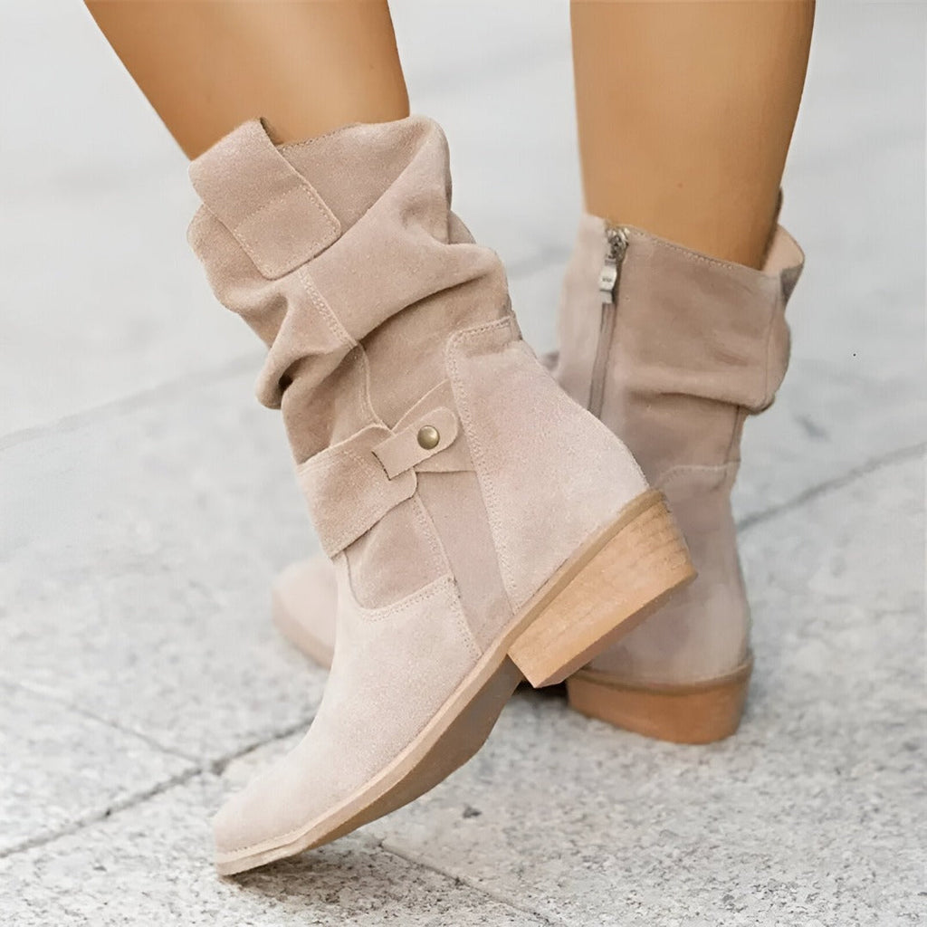 Botas de ante con tacón | Mila