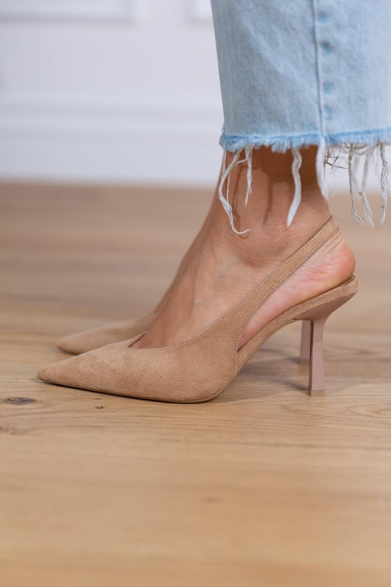 Salón slingback de ante | Marlena